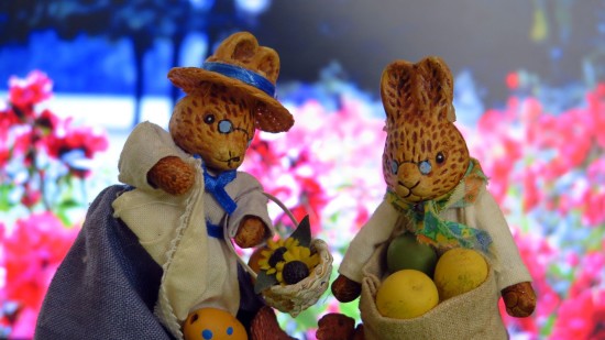 Ostern: Osterhasen am Alaunplatz