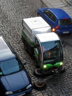 Die Stadtreinigung in ihrem Element