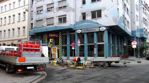 Baustelle Alaun-/Ecke Louisenstraße