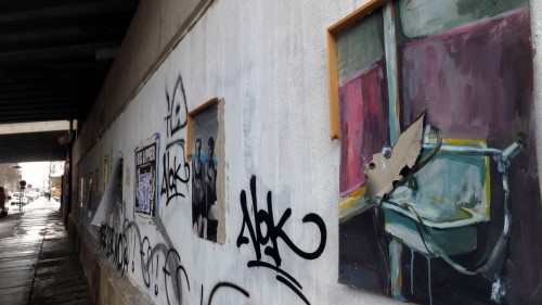 Street-Art-Galerie - gesehen an der Lößnitzstraße