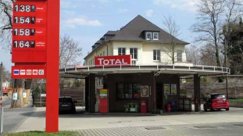Die Tankestelle an der Bautzner Straße