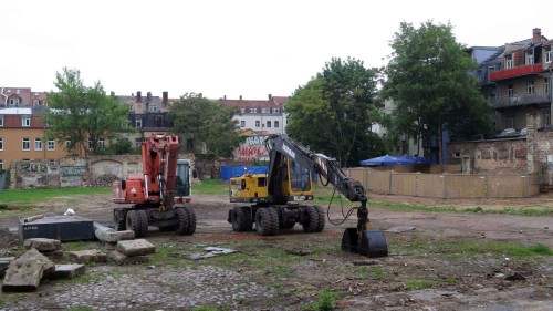 Vom 14. bis 16. Juni soll Bands statt Baggern die Freifläche prägen.