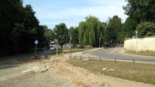 Die Umleitungsstrecke Holzhofgasse ist seit heute Morgen wieder befahrbar.