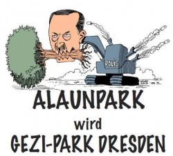 Soli-Aktion auf dem Alaunplatz