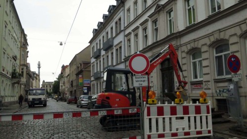 Gesperrt seit heute: Katharinenstraße