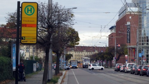 Zwischen Bischofsweg und Liststraße fährt der Ersatzverkehr