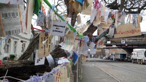 Wunschbaum am Bischofsweg/Ecke Schönbrunnstraße