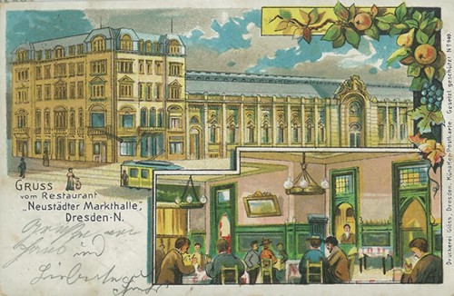 die Markthalle um 1900