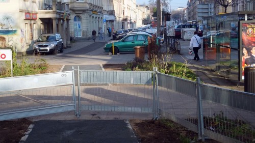 neuer Pfad auf der Königsbrücker Straße