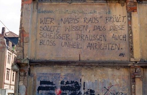 die Bunte Armee Fraktion (BAF) sprühte in den frühen 90ern