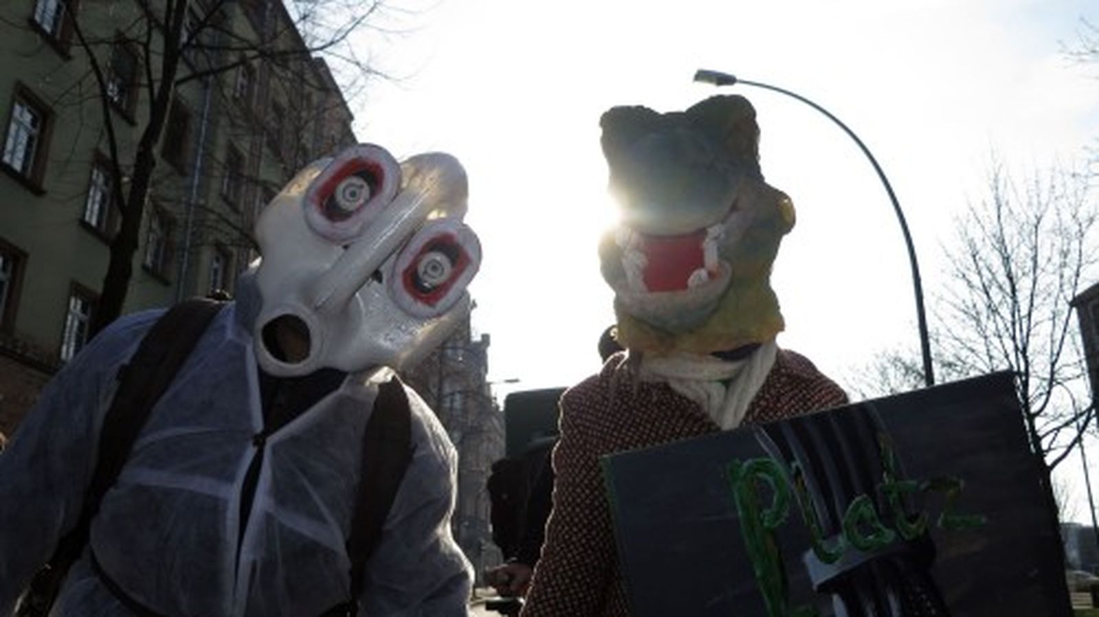 Manche Demonstrationsteilnehmer waren von weither angereist.