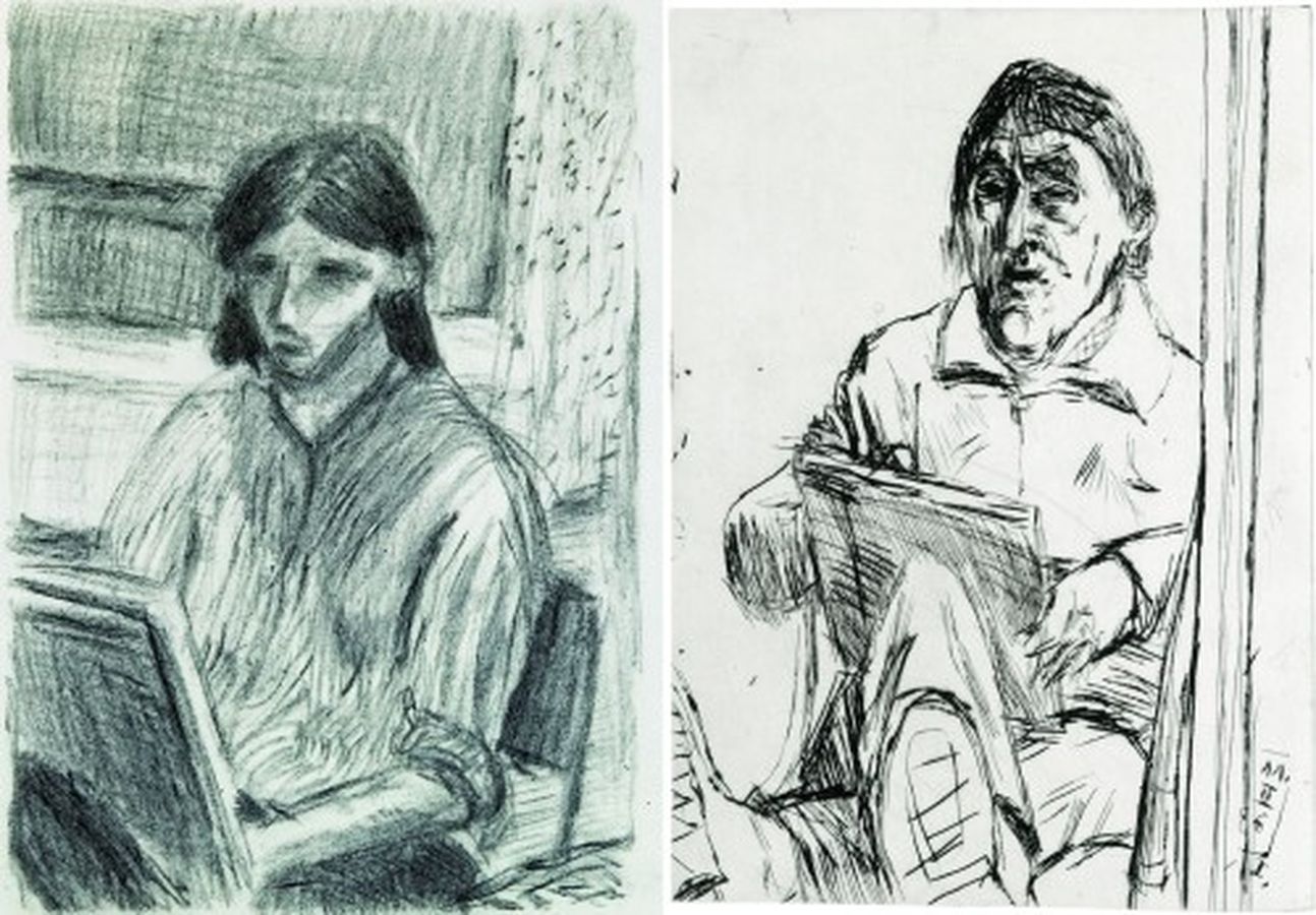 Zeichnungen von Holger (links) und Joachim John