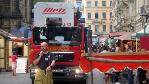 die Feuerwehrrundfahrt verlief ohne größere Probleme