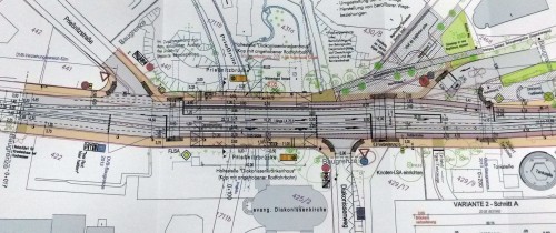 der Plan zur Prießnitzbrücke