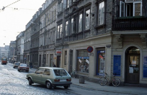 Die Rothenburger Straße Anfang der 1990er Jahre. Foto: Lothar Lange