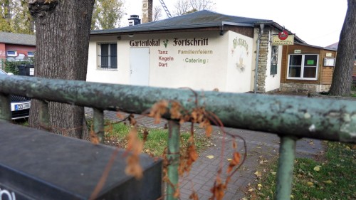 Gartenlokal - im Sommer für Feiern und Kegler geöffnet.