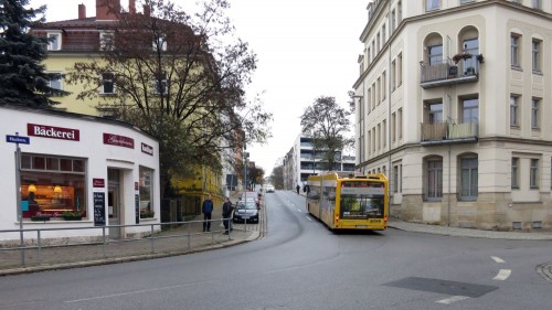 Bus auf der Buchenstraße