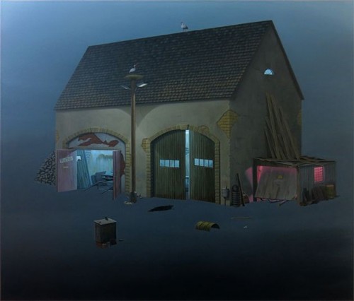 André Schulze - Werkstatt 2013, Öl auf Leinwand, 130 × 150 cm