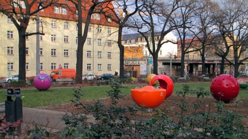 Der neu gestaltete Bischofsplatz hat jetzt “Aufenthaltsqualität”.