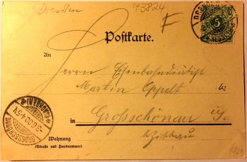 Abgestempelt am 3. Juni 1900