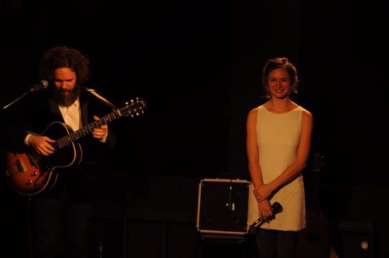 Kinbom & Kessner bei ihrem Gig in der Brotfabrik-Berlin. 