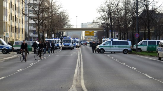 Polizei sperrte Carolastraße