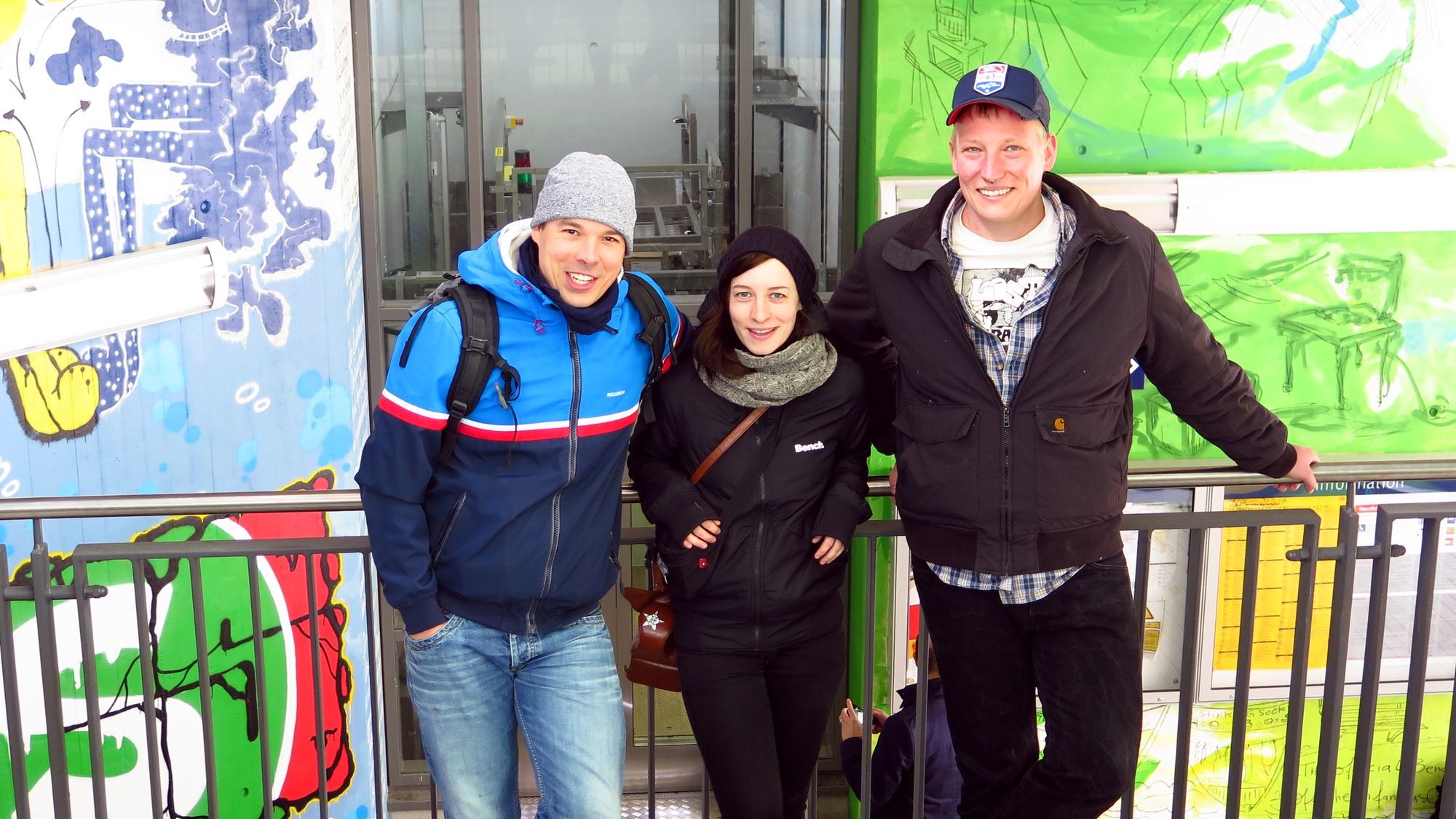 Street-Artisten: Jens, Anett und Florian