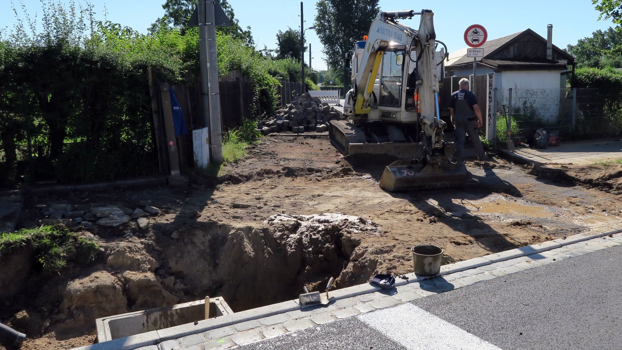 Das Fundament für die Ampel ist schon da. 