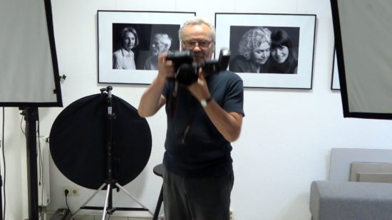 Günter Starke im Atelier "Starke Fotografen"