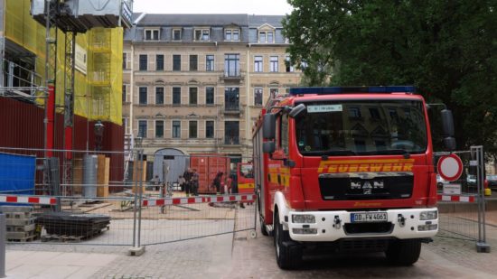 Feuerwehr an der Lutherkirche