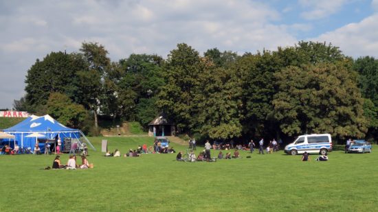 Polizeieinsatz auf dem Alaunplatz