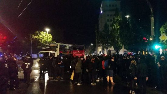 Demo endete am Albertplatz.