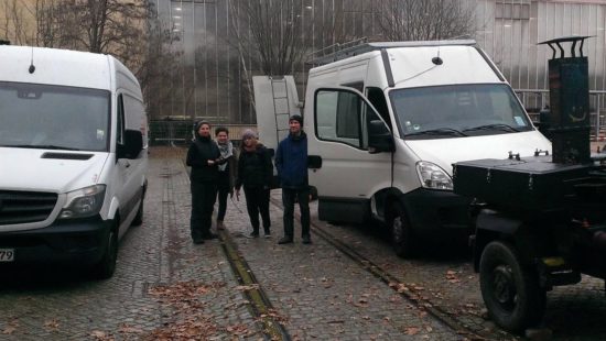 Start des Support-Convoy am 8. Dezember in Dresden.