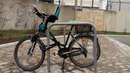 Die neuen Fahrrad-Bügel an der Ludwig-/Ecke Hedwigstraße.