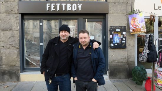 Karsten und Christian eröffnen den "Fettboy".