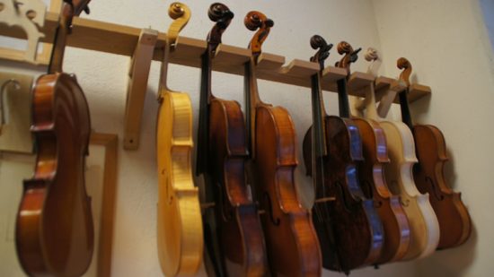 Violinen und Bratschen aus Fichte und Ahorn