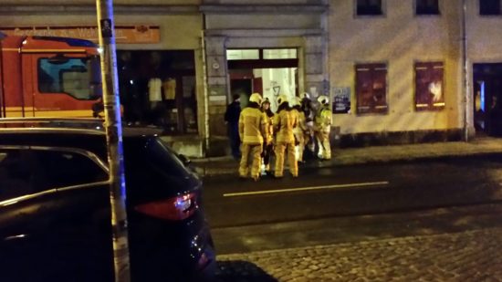 Feuerwehr im Einsatz auf der Görlitzer Straße - Foto: Mario