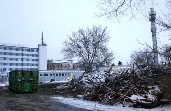 Hinter der Post wird jetzt aufgeräumt.