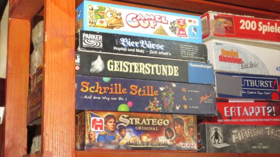 Spiele zum Ausleihen im Little Creatures.