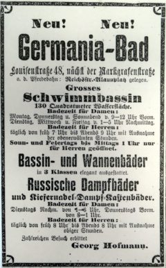 Das Nordbad wurde 1895 als Germania-Bad eröffnet.