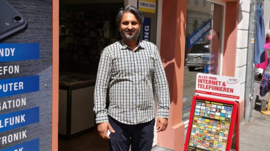 Hat ein Elektronik-Lädchen eröffnet: Rajwinder Singh Goraya