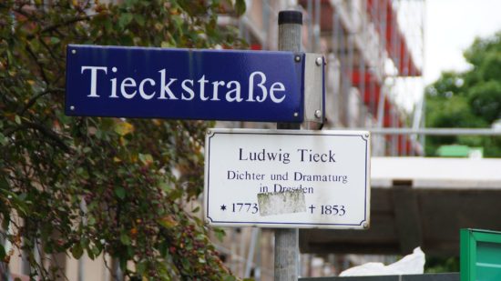 Die Tieckstraße verbindet Lessing- und Glacisstraße