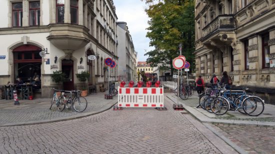 Ab heute gesperrt: nördliche Pulsnitzer Straße