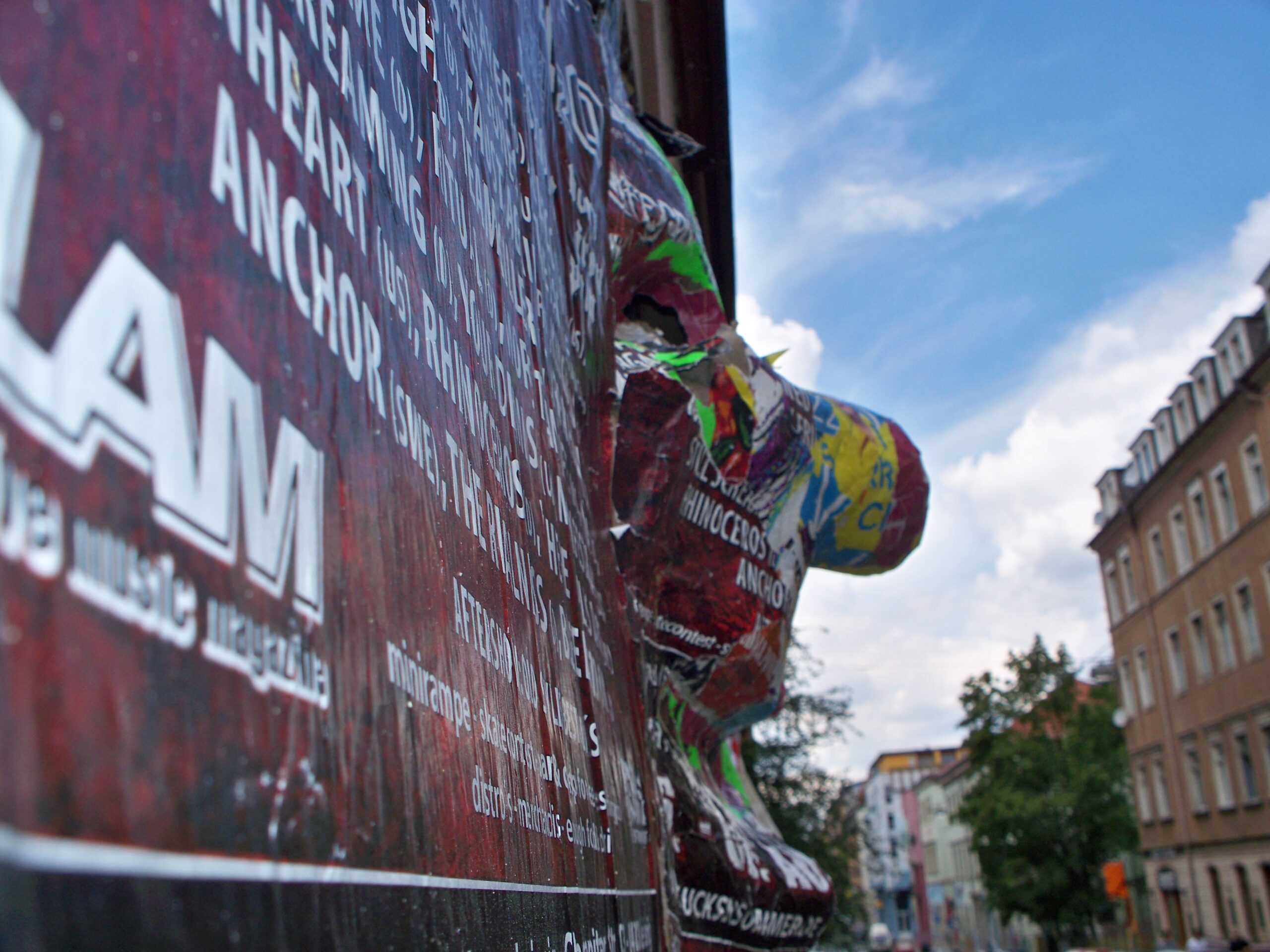 Wenn das Plakat sich ausformt. Foto: Anton Launer