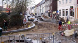 Bordstein an der Kreuzung Alaun-/Louisenstraße