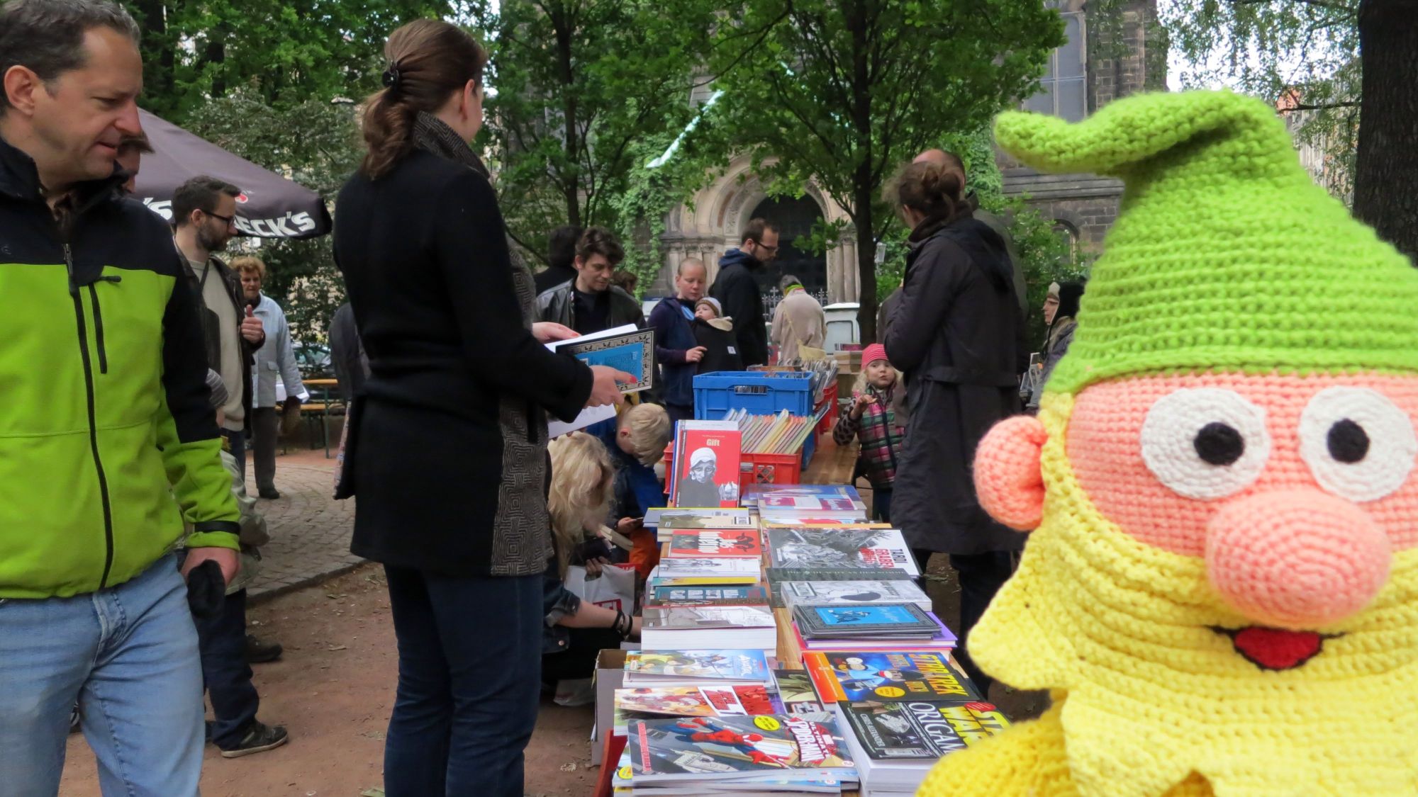 Trotz Nieselregens war das Comic-Fest sehr gut besucht.