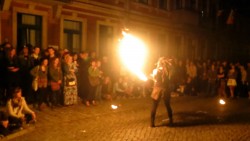 Feuershow neben dem BRN-Ball