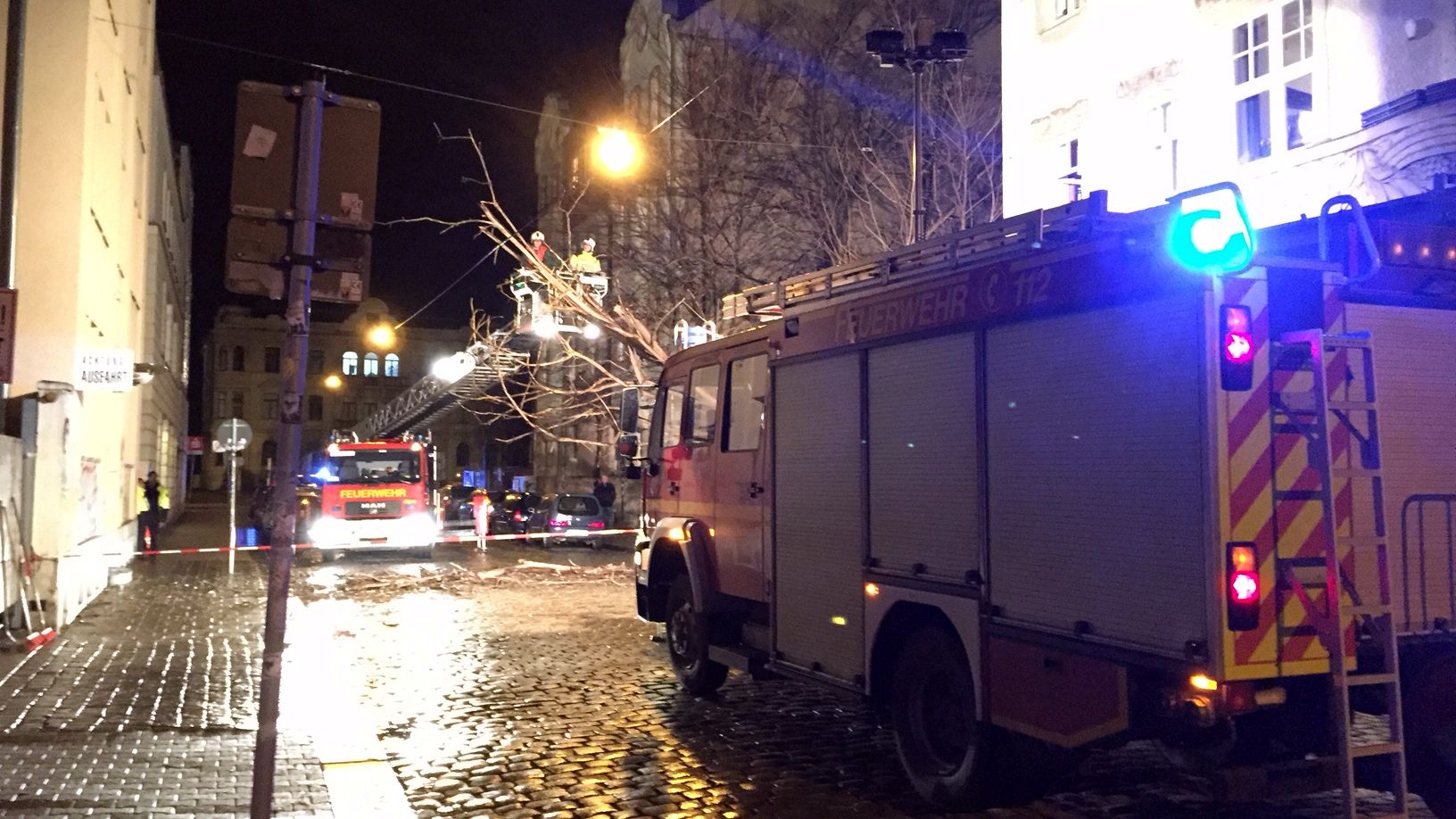 Feuerwehreinsatz auf der Katharinenstraße