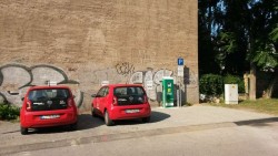 Stromtankstelle an der Einfahrt zur Seifhennersdorfer Straße