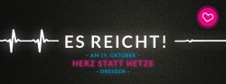 Herz statt Hetze Demo am 19. Oktober, ab 17 Uhr